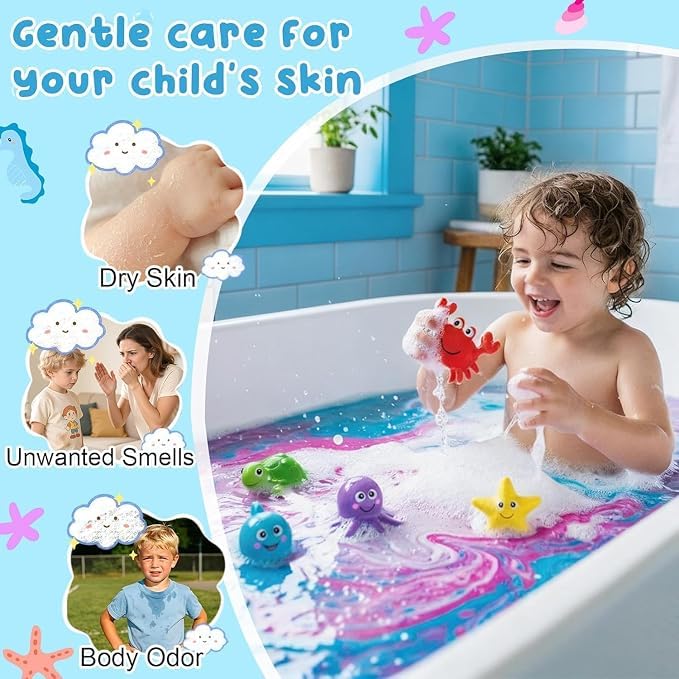 Kids Bath Bombs with Surprise Toy Inside, 1 Pack
